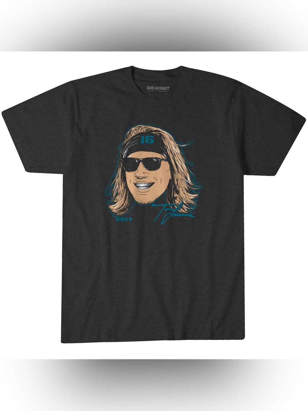 Trevor Lawrence Jacksonville Jaguars BreakingT T-Shirt 2XL NWT NFL